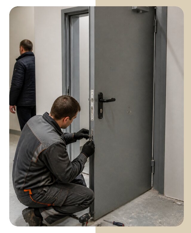 Ремонт противопожарной двери в Удомле по цене 6753 р. | ДвериЛегко-Дмл