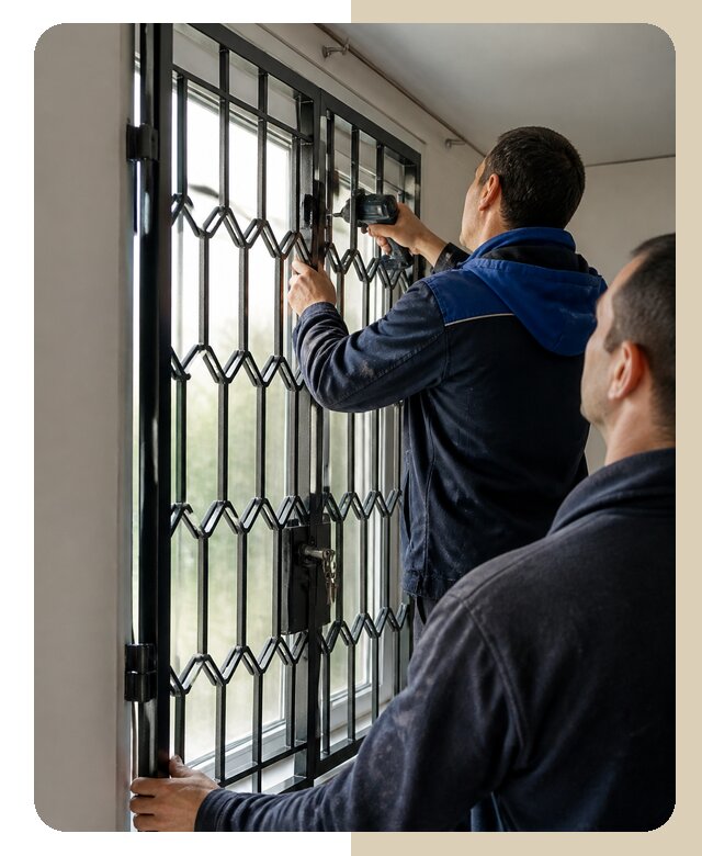 Установка распашных решеток в Удомле цена от 6753 р. | ДвериЛегко-Дмл