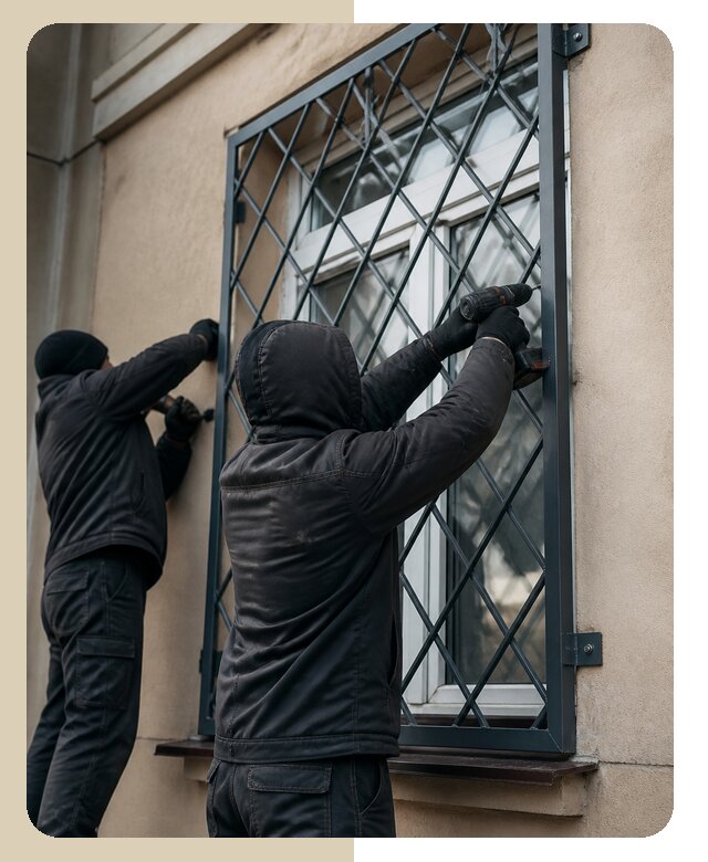 Установка антивандальных решеток на окна в Удомле